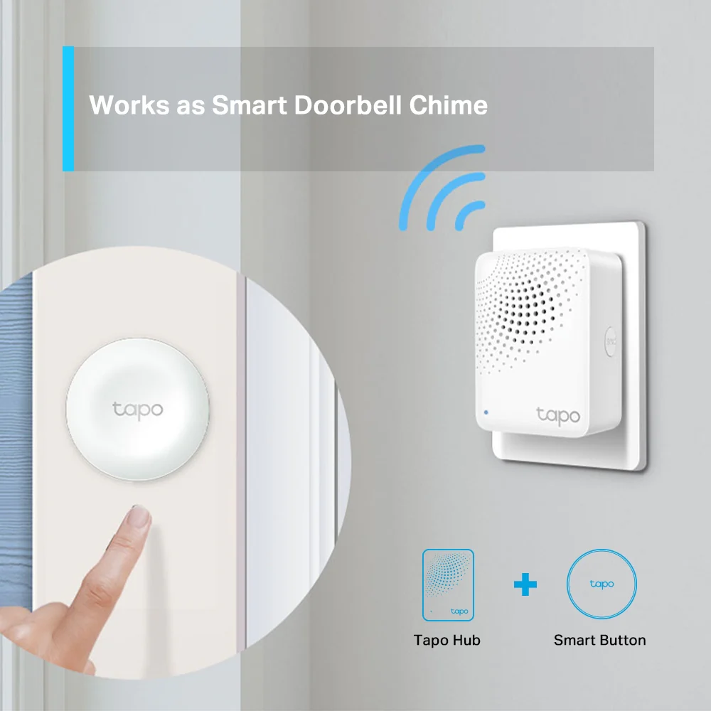 Smart Hub with Chime, Work with Smart Switch, Button and Sensor, Connect Up to 64 Devices, Tapo H100 - Image 6
