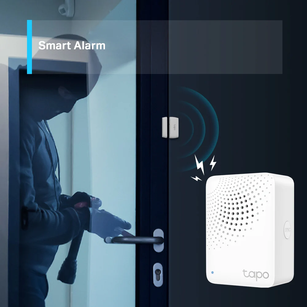Smart Hub with Chime, Work with Smart Switch, Button and Sensor, Connect Up to 64 Devices, Tapo H100 - Image 7