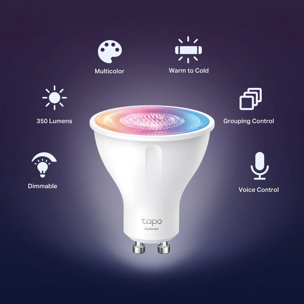 Smart Gu10 Spotlight Multicolour Bulb, Tapo L630 8-pack - Image 3