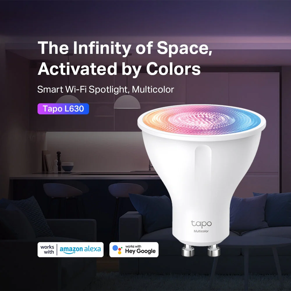 Smart Gu10 Spotlight Multicolour Bulb, Tapo L630 2-pack - Image 3