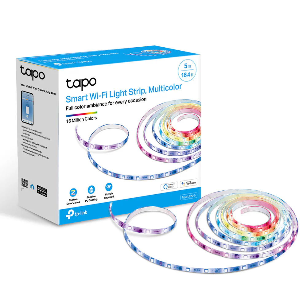 Smart LED Light Strip 5 Meters, RGBIC Multicolour, Tapo L920-5 - Image 7