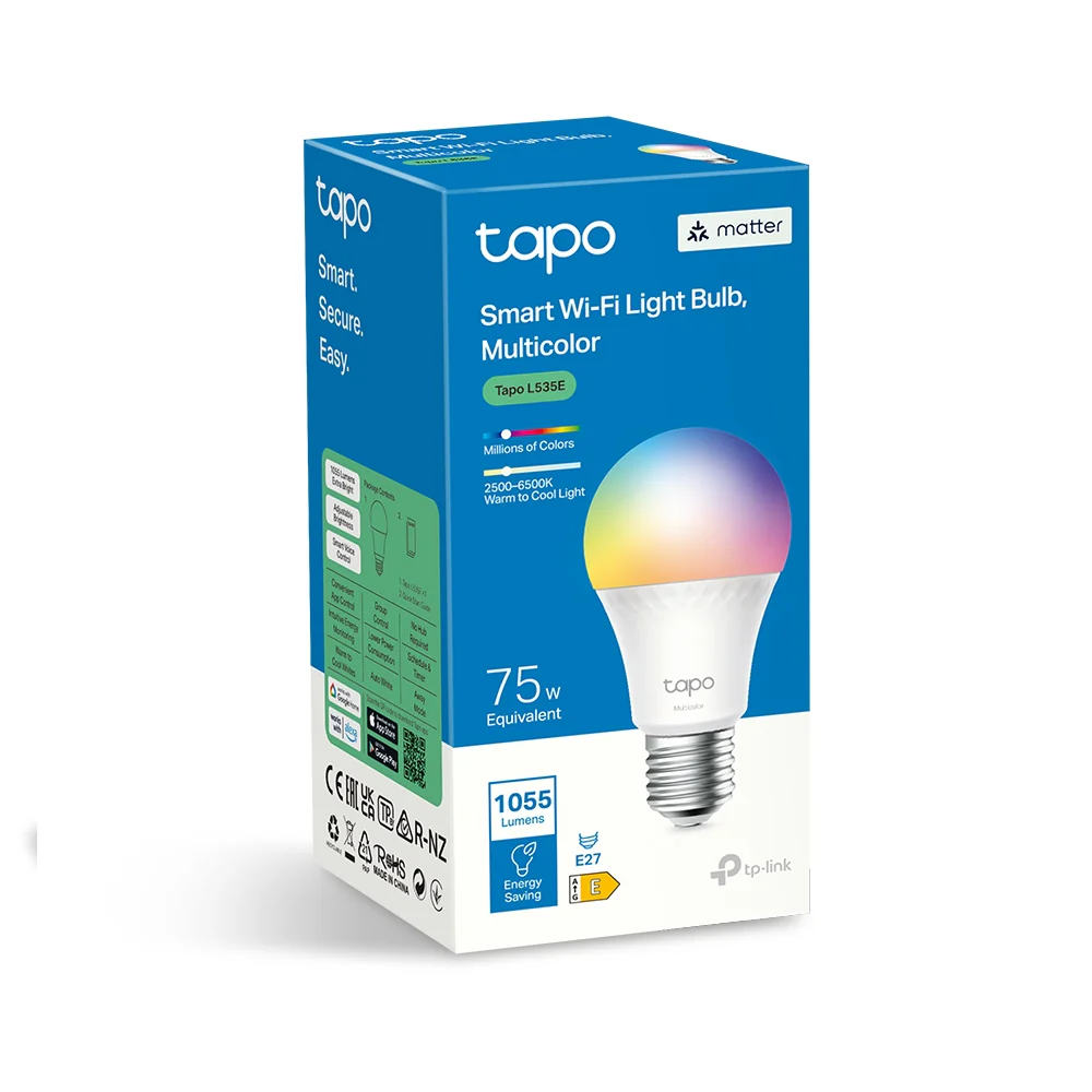 Matter Compatible E27 Bulb, Extra Bright, Tapo L535E - Image 11