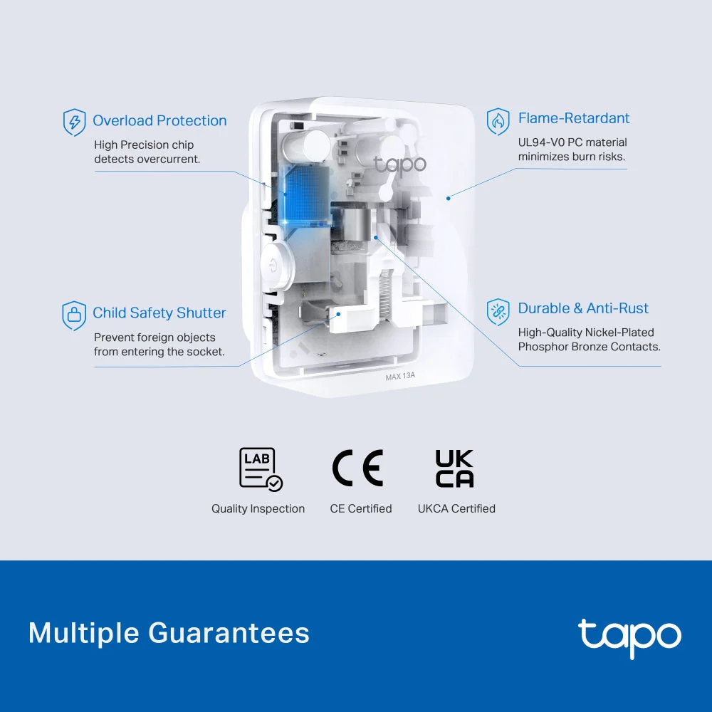 Matter Compatible Energy Monitoring Wi-Fi Plug, Tapo P110M Twin Pack - Image 4