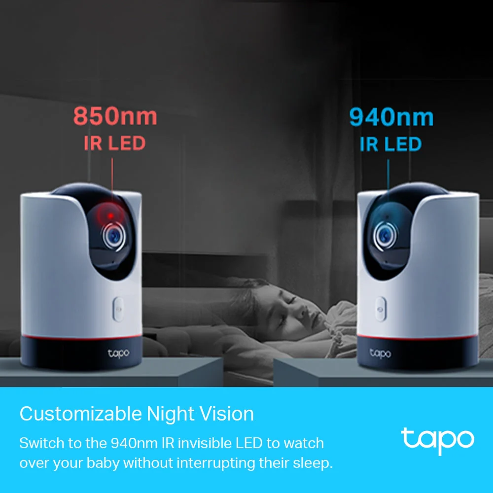Tapo C225 Indoor 2K Wi-Fi Security Camera with Pan/Tilt/Zoom Twin Pack - Image 4