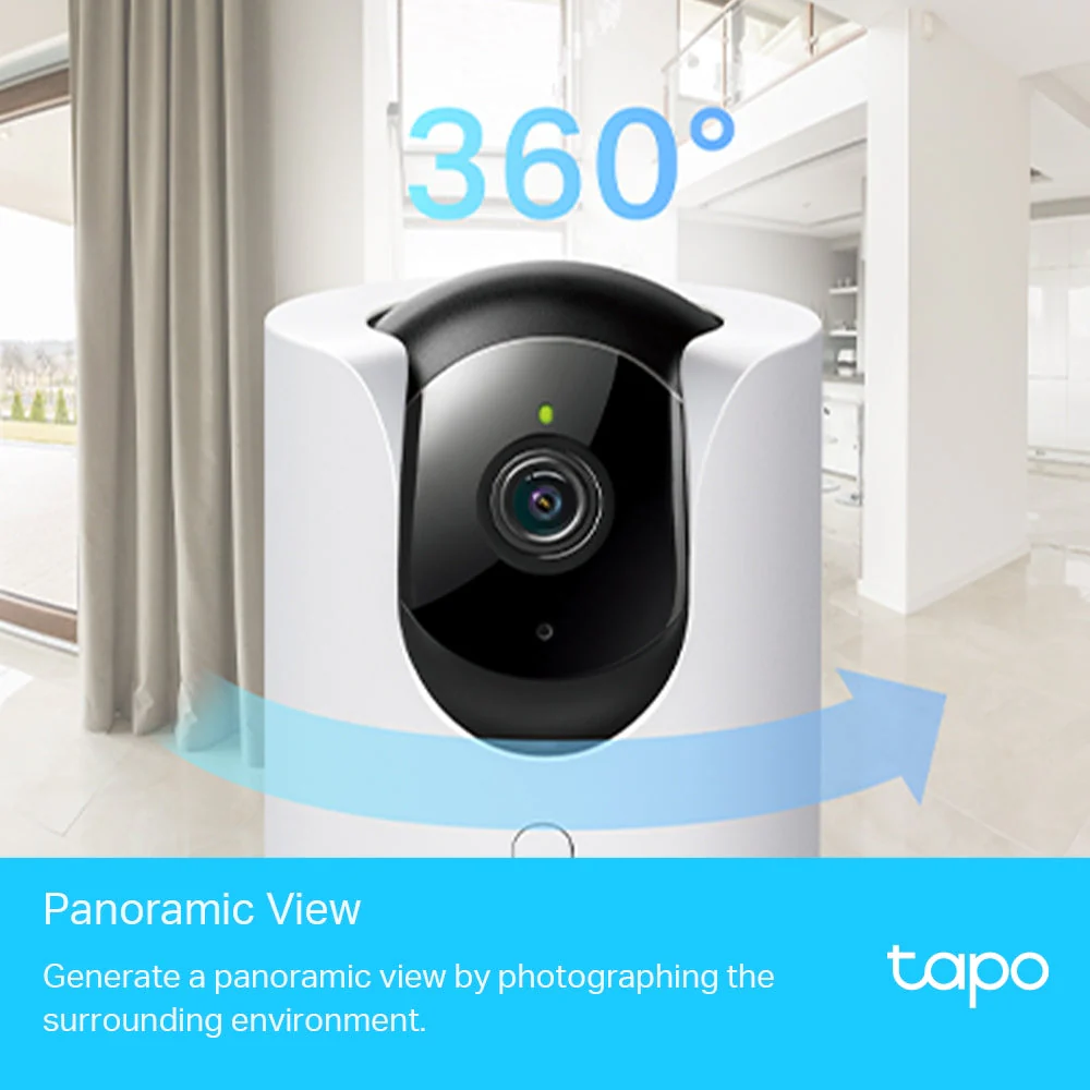 Tapo C225 Indoor 2K Wi-Fi Security Camera with Pan/Tilt/Zoom Twin Pack - Image 5