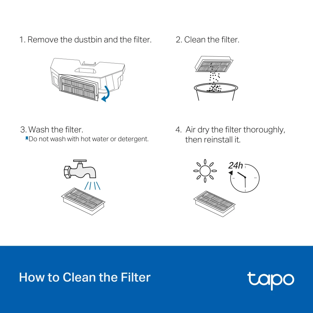 Tapo Robot Vacuum Replacement Kit, Tapo RVA520 - Image 3