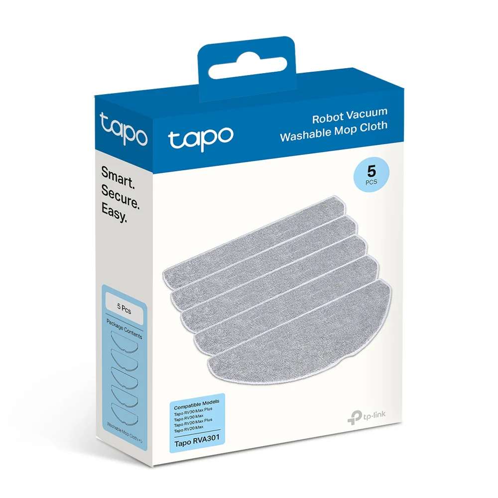 Tapo Robot Vacuum Washable Mop Cloth (5 Pcs), Tapo RVA301 - Image 4