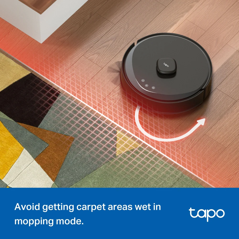 Tapo RV20 Max Plus Ultra Slim Robot Vacuum Cleaner & Mop with Auto-Empty Dock - Image 4