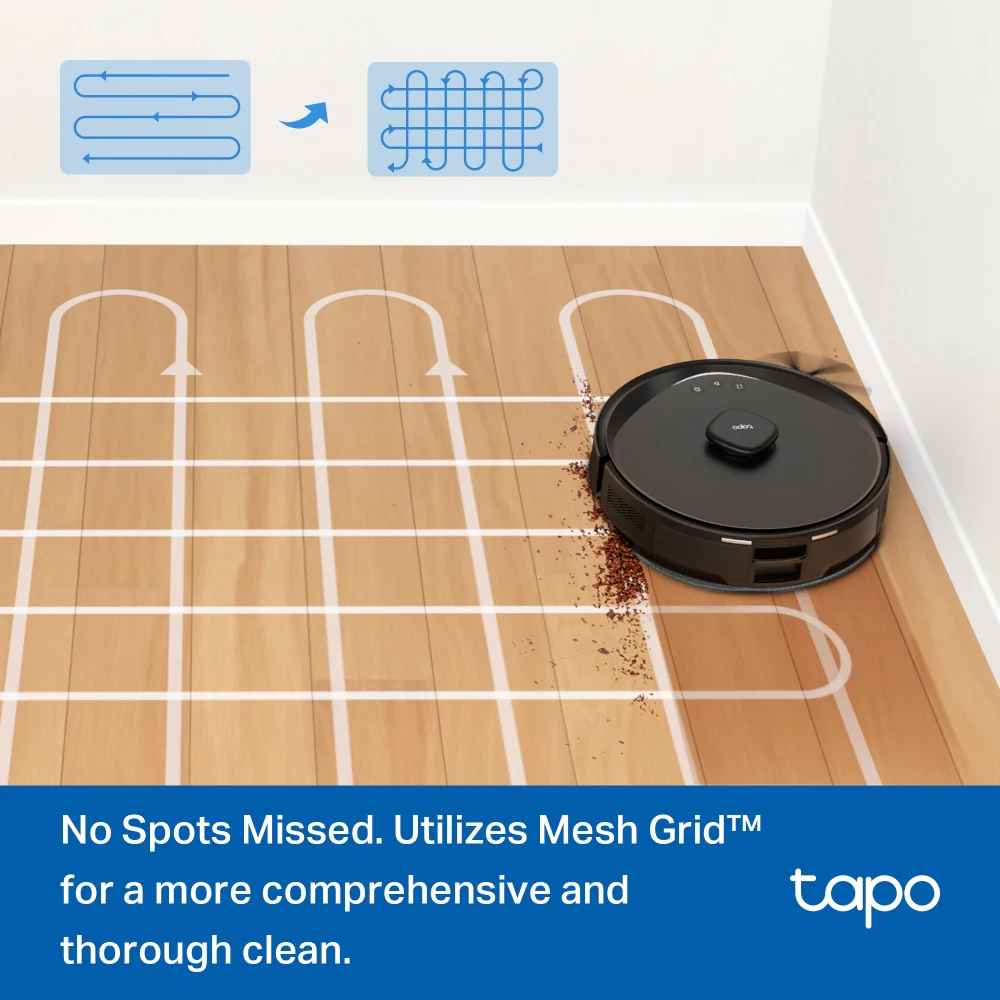 Tapo RV20 Max Plus Ultra Slim Robot Vacuum Cleaner & Mop with Auto-Empty Dock - Image 6