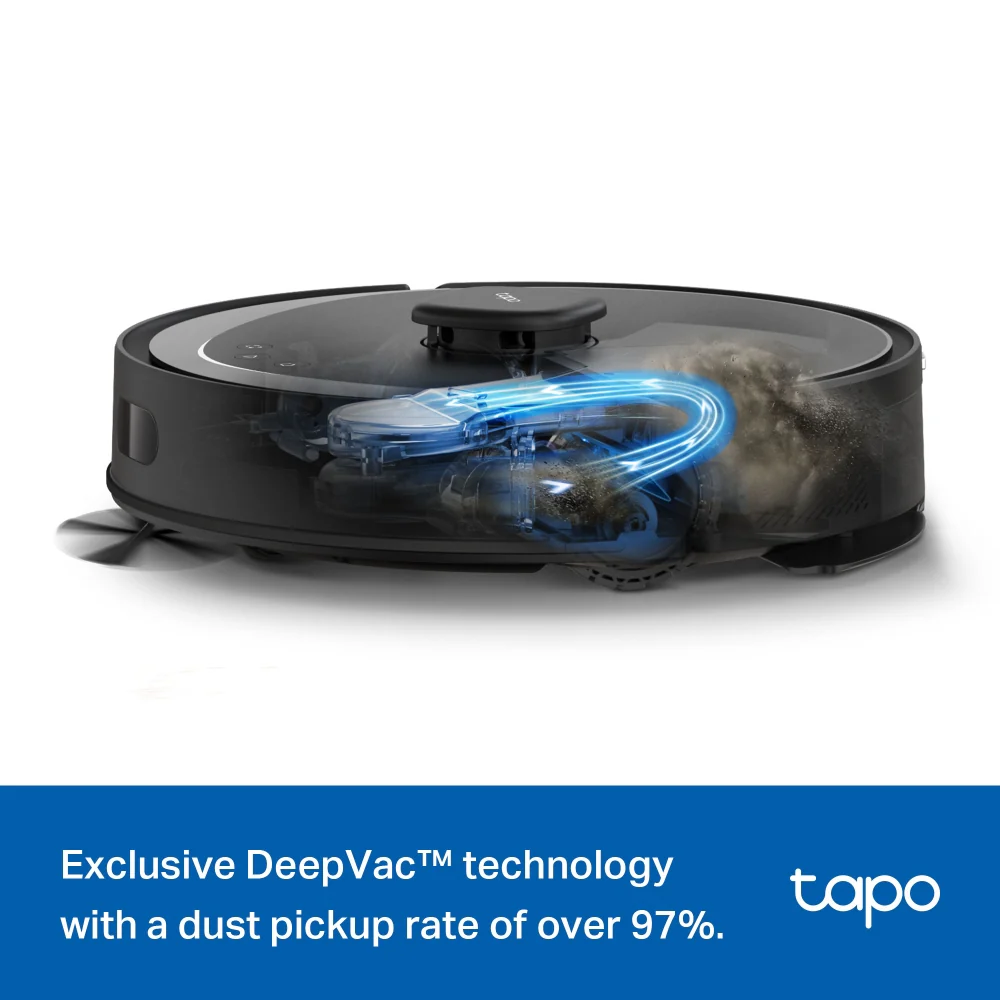 Tapo RV20 Max Plus Ultra Slim Robot Vacuum Cleaner & Mop with Auto-Empty Dock - Image 7