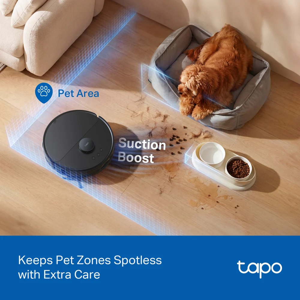 Tapo RV50 Omni Robot Vacuum Cleaner & Mop+ All-in-One Omni Dock - Image 10