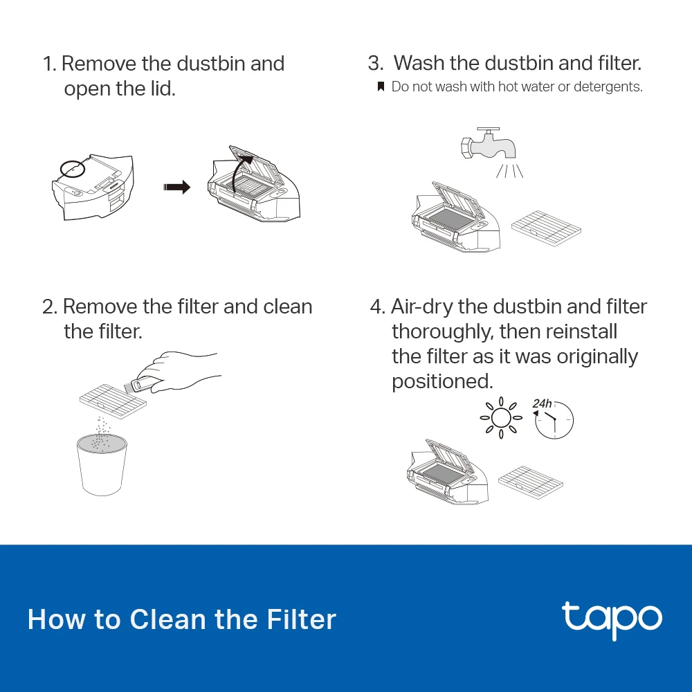 Robot Vacuum Replacement Kit Set, Tapo RVA105 - Image 10