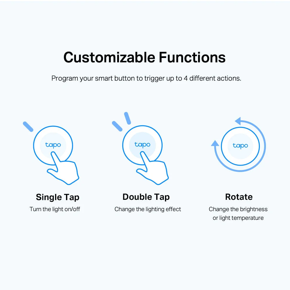 Smart Button, Customised Smart Action, Tapo S200B Triple Pack - Image 5