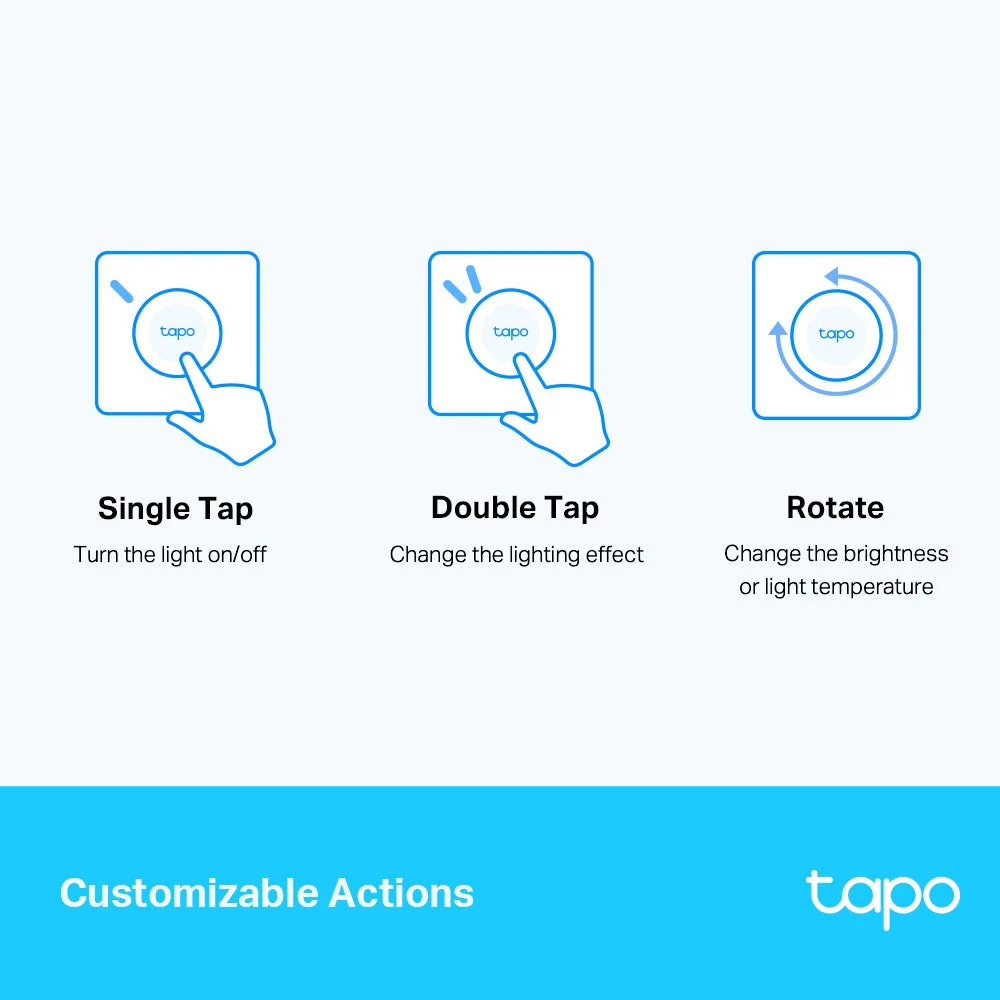 Smart Remote Dimmer Switch, Tapo S200D Triple Pack - Image 4