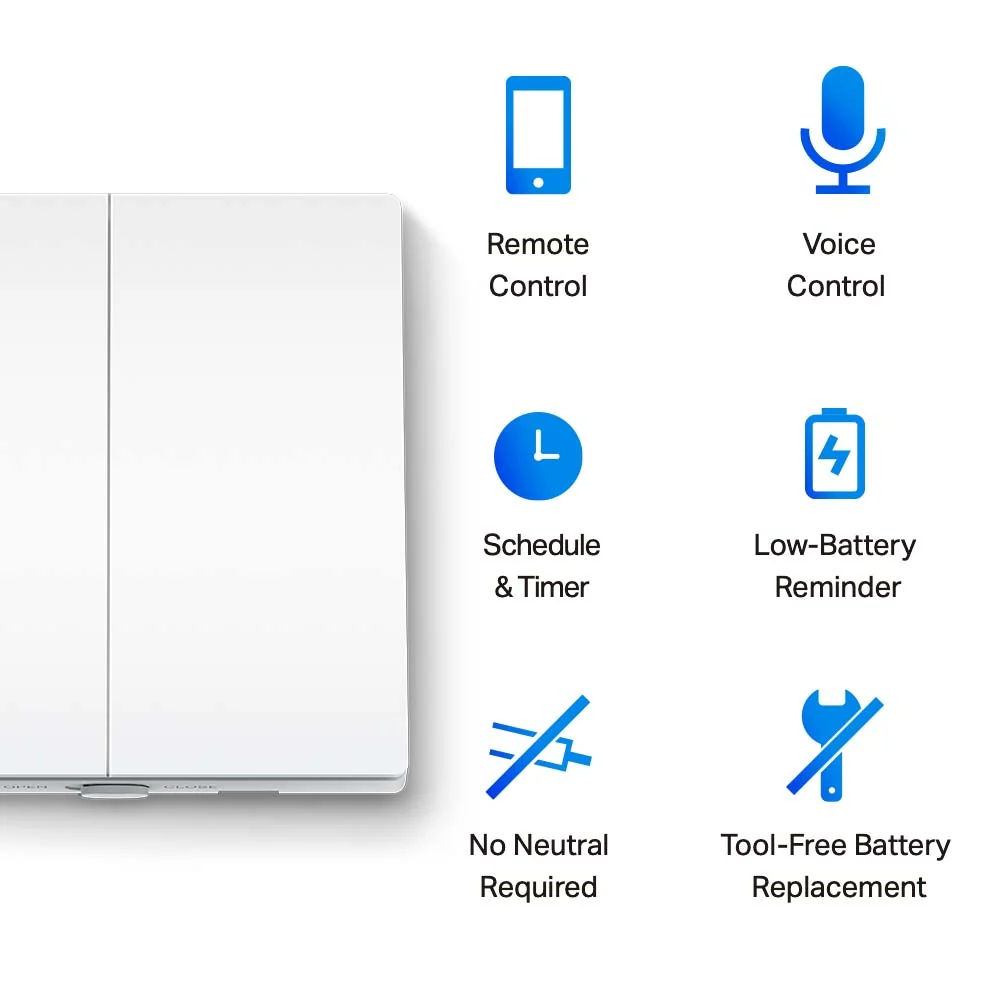 Smart Light Switch, 2-Gang 1-Way, Tapo S220 - Image 3