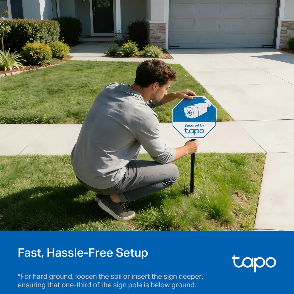 Tapo CA510 Tapo Security Sign & Sticker Pack - Image 5