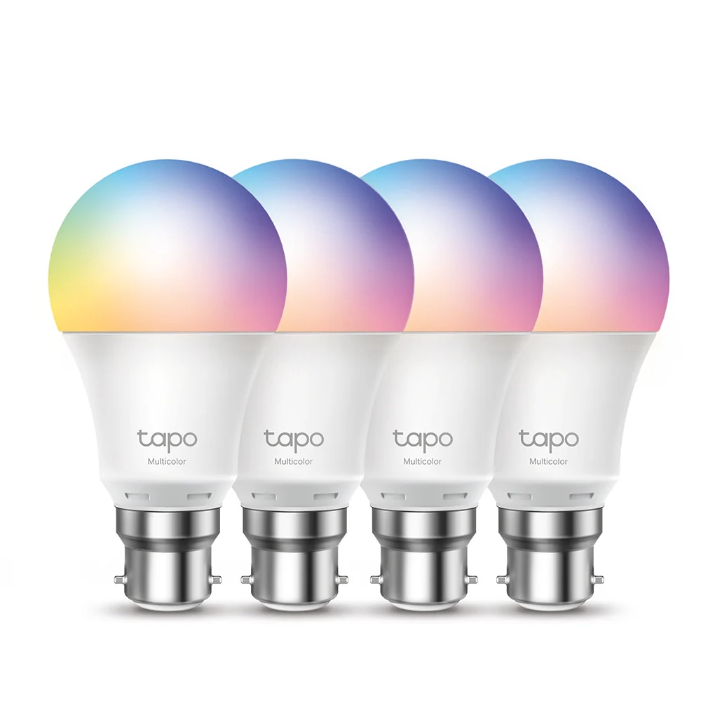 Smart Bulb B22 Colour-Changeable, Tapo L530B 4-pack