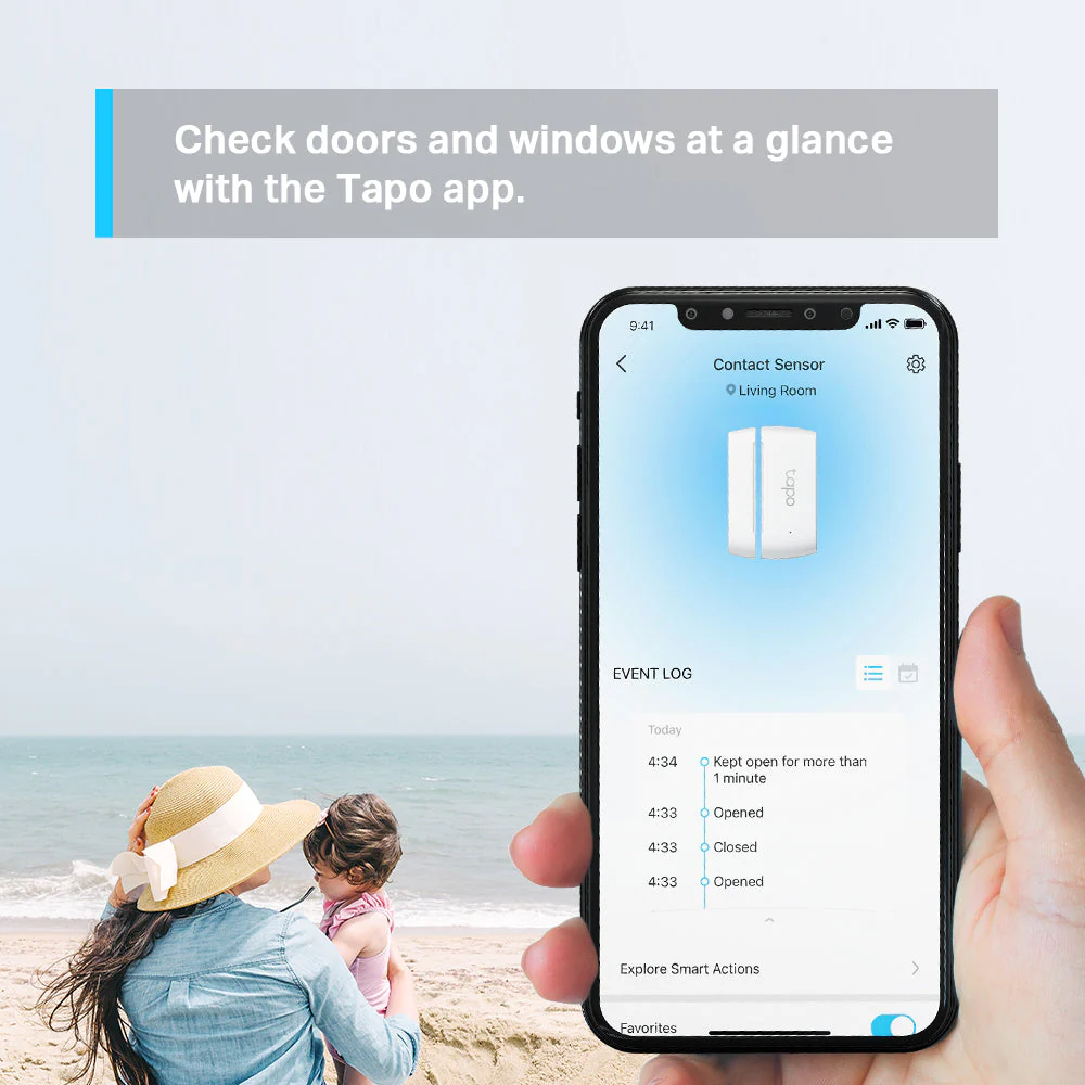Smart Contact Sensor, Window/Door Safeguard, Tapo T110 Triple Pack - Image 5