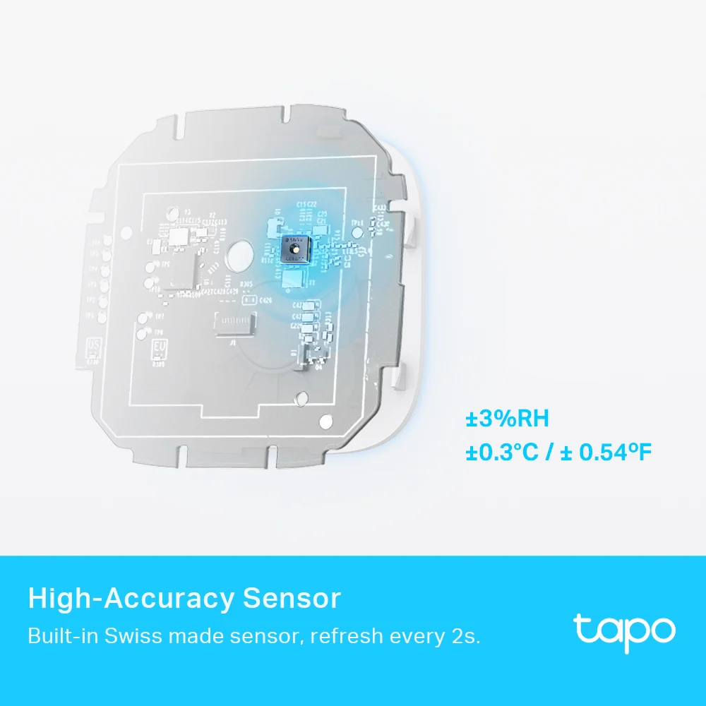 Smart Temperature & Humidity Monitor, LCD Display, Tapo T315 - Image 6