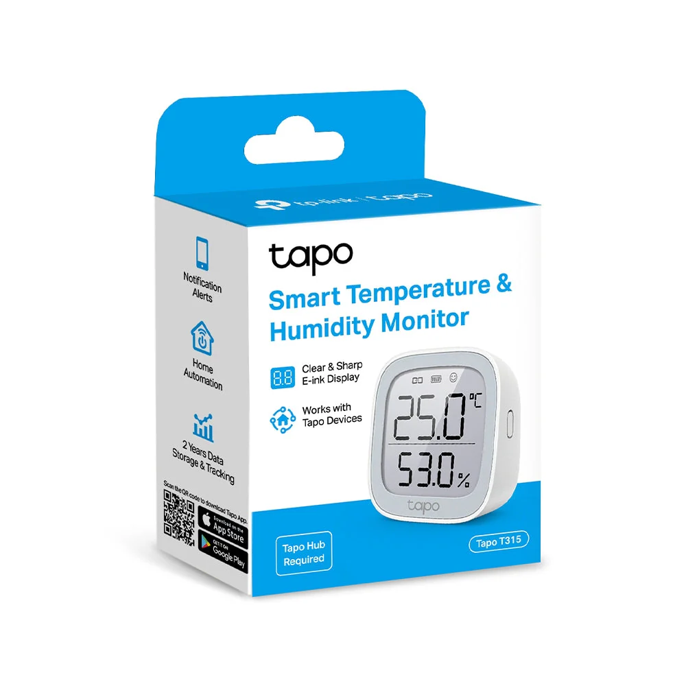 Smart Temperature & Humidity Monitor, LCD Display, Tapo T315 Twin Pack - Image 9