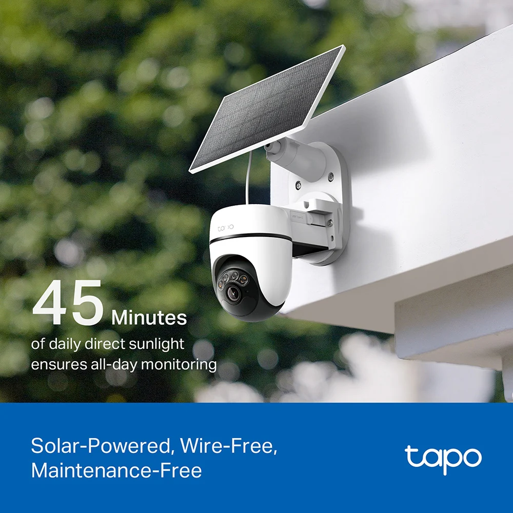 Tapo TC90 KIT Solar-Powered Security Camera with Pan-Tilt-Zoom - Image 6