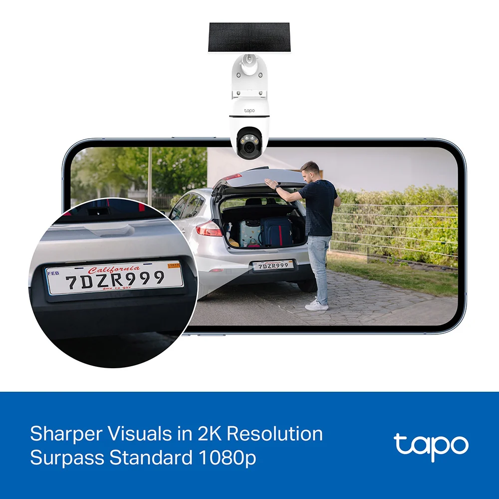 Tapo TC90 KIT Solar-Powered Security Camera with Pan-Tilt-Zoom - Image 7