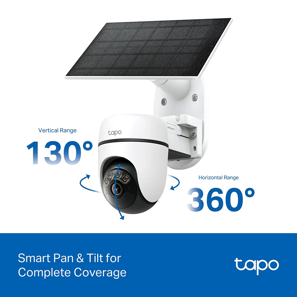 Tapo TC90 KIT Solar-Powered Security Camera with Pan-Tilt-Zoom - Image 9