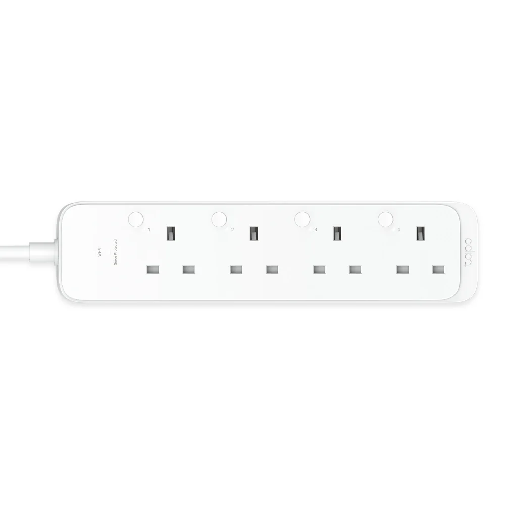 Smart Wi-Fi Power Strip, Energy Monitoring, Matter Compatible, Tapo P304M