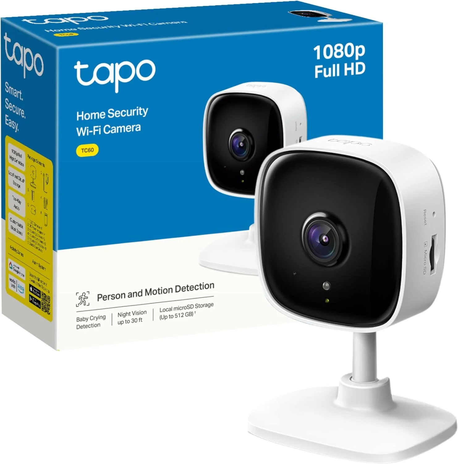Tapo TC60 Mini Indoor 1080p Wi-Fi Security Camera - Image 9