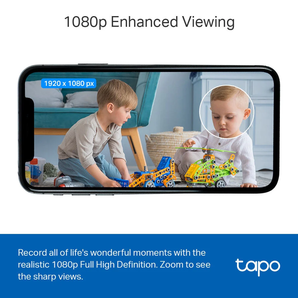 Tapo TC60 Mini Indoor 1080p Wi-Fi Security Camera Twin Pack - Image 4