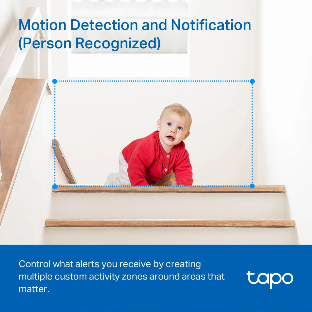 Tapo TC70 Indoor 1080p Wi-Fi Security Camera with Pan/Tilt/Zoom Twin - Image 7