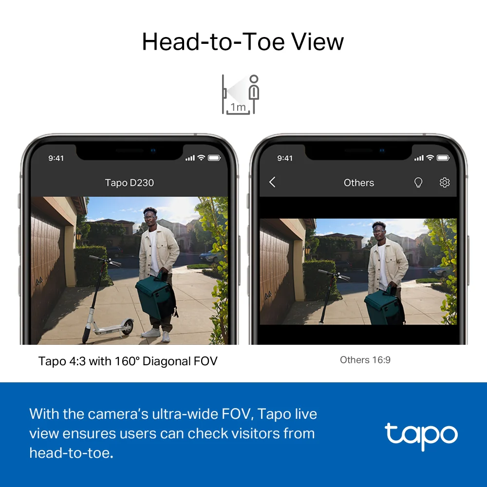 Tapo TD23 Wireless Battery Video Doorbell + Chime & Hub Included - Image 5