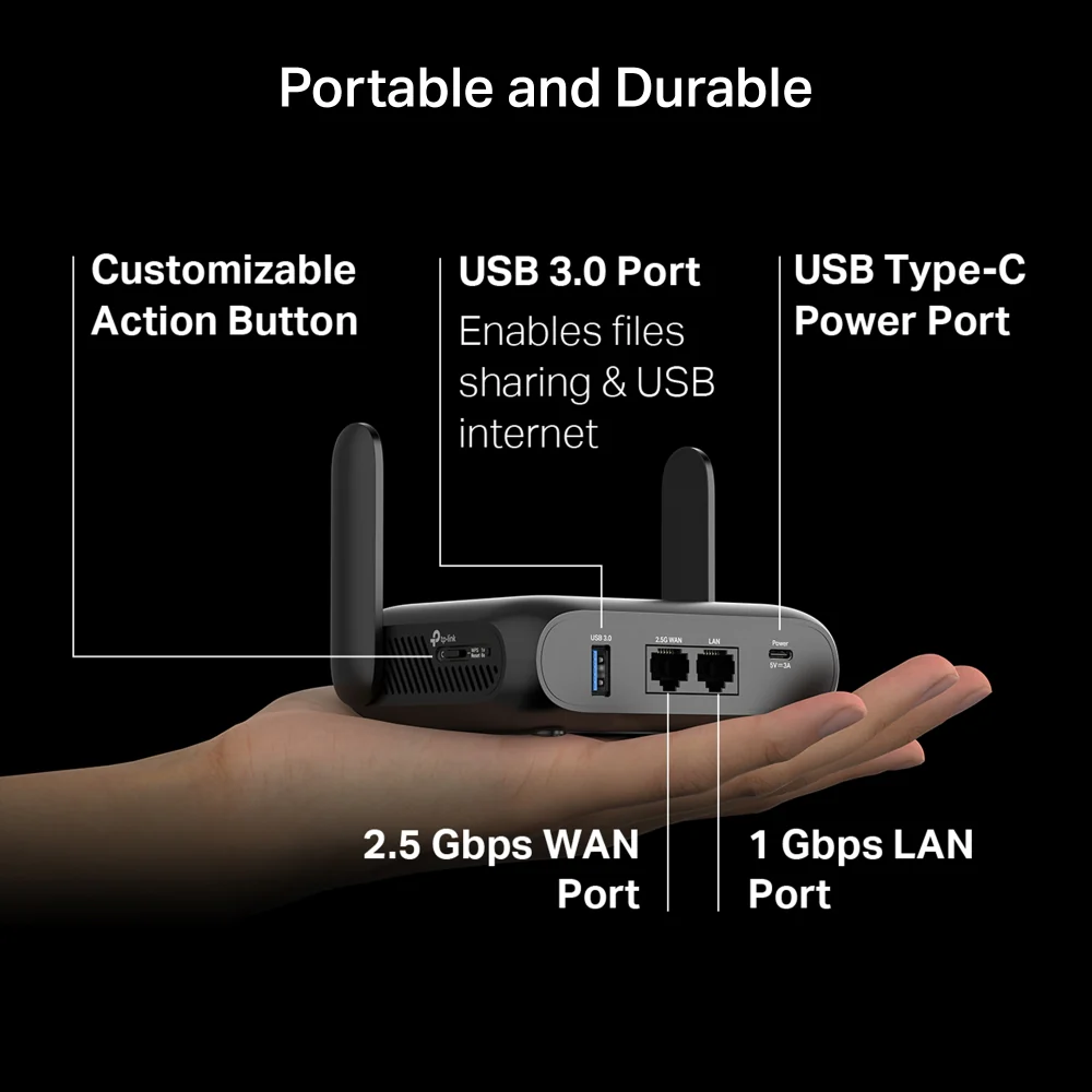 TL-WR3602BE, BE3600 Wi-Fi 7 Travel Router - Image 10