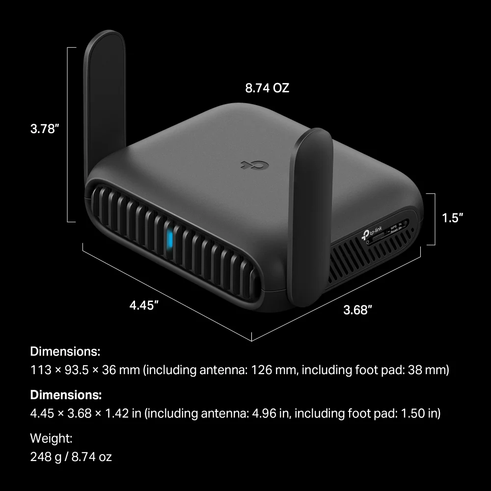 TL-WR3602BE, BE3600 Wi-Fi 7 Travel Router - Image 9