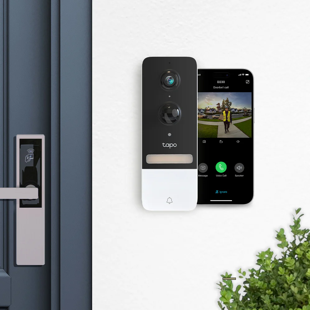 Tapo D230S1 Wireless Battery Video Doorbell + Chime & Hub Included - Image 4
